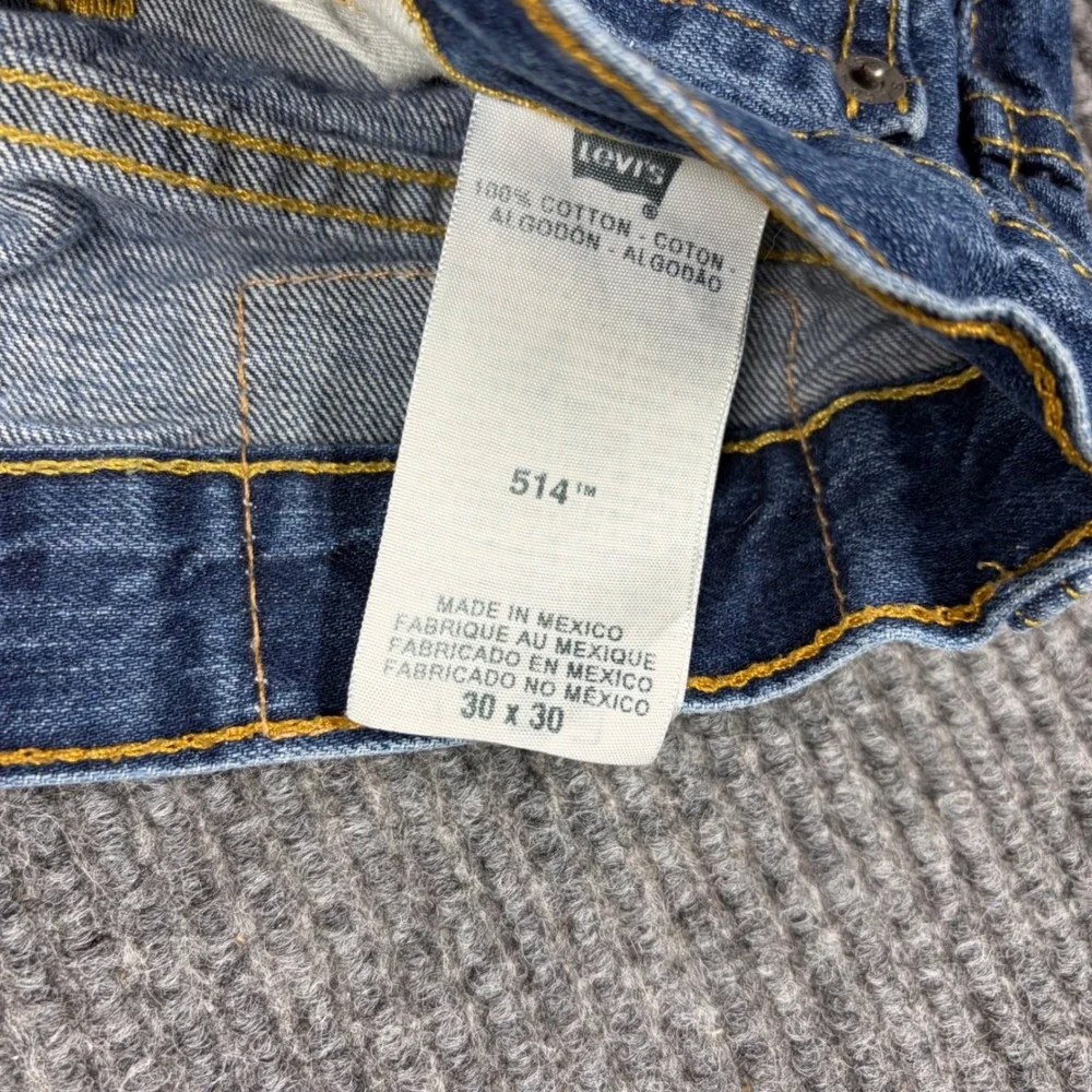 Levis 514 Jeans Mens 30x30 Straight Fit Mens Blue Denim  Cotton Casual Classic
